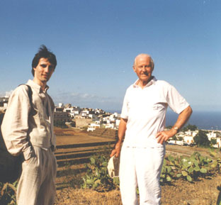 Thor Heyerdahl mit Stephan Mögle-Stadel auf Teneriffa